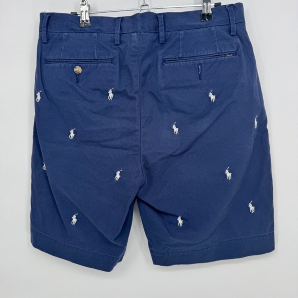 Polo Ralph Lauren Navy Blue Shorts All over Pony Logo size 31 Golf Classic‎ Fit - Picture 6 of 6